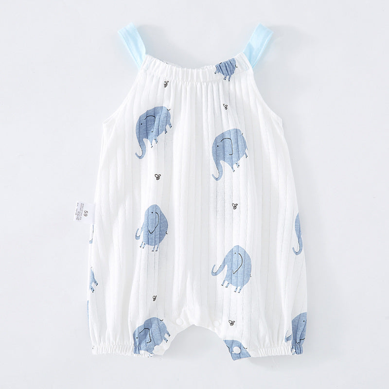 Baby Sling Bag Fart Clothing Baby Sleeveless One-piece