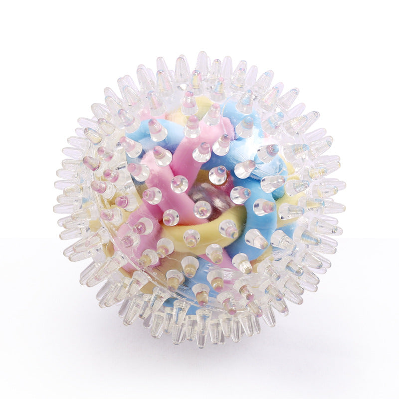 Glowing Spiny Colorful Woven Ball