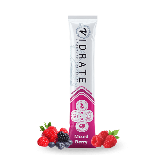 ViDrate Boost Mixed Berry Hydration Sachets | Caffeinated | 30 x 3g Till Point Pack