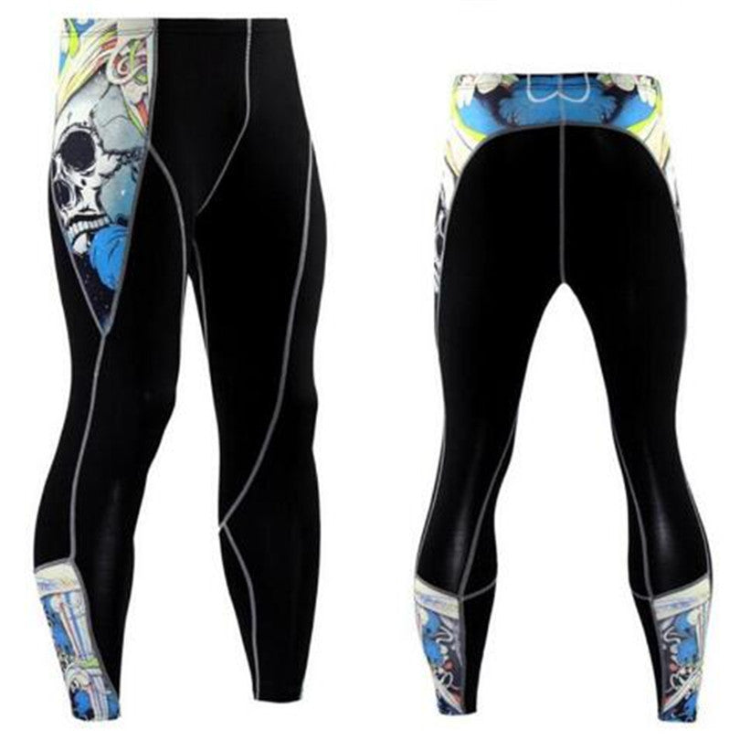 Summer Men's Blackout Compression Tight Fitting Pants