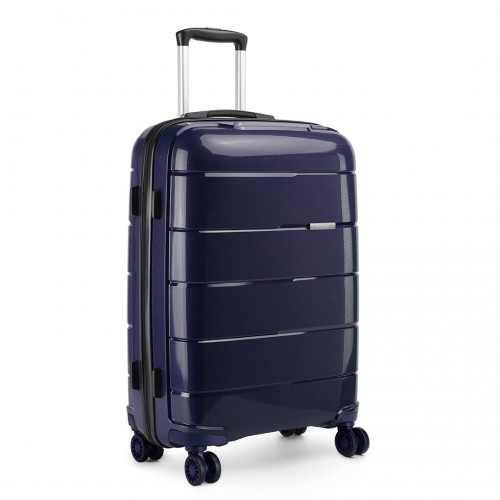 K1997L - KONO 24 INCH HARD SHELL PP SUITCASE - NAVY
