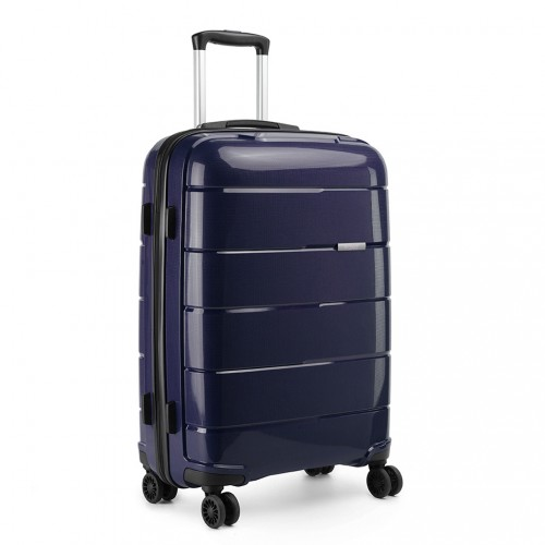 K1997L - KONO 20 INCH CABIN SIZE HARD SHELL PP SUITCASE - NAVY