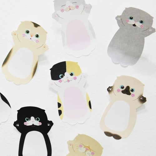 8 pcs Cartoon cat sticky memo Post pad marker it note planner stickers Cute Stationery office accessories School supplies A6044