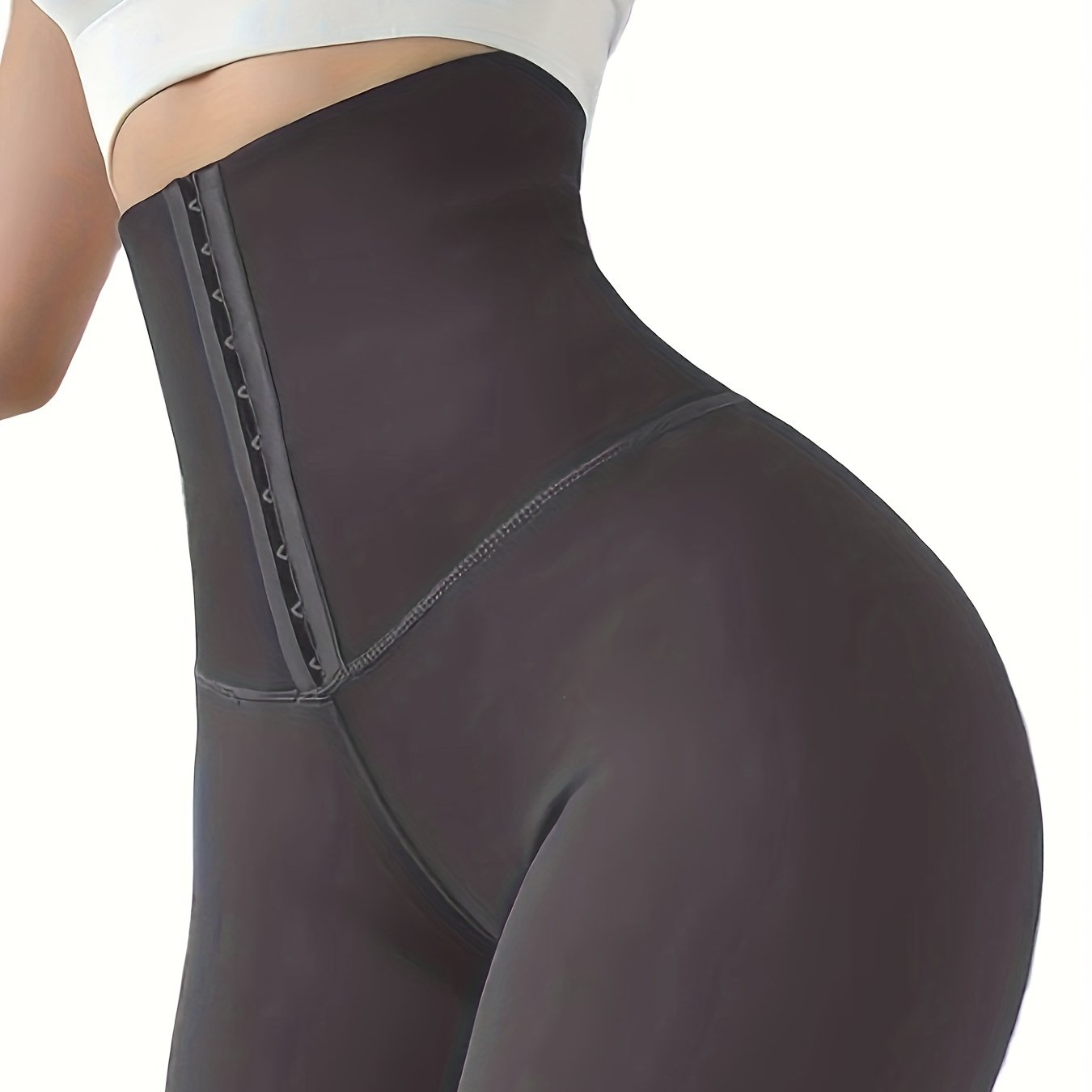 High-Waist Tummy Control Leggings | Butt Lifting, Double-Breasted Button Closure – Women's Shapewear