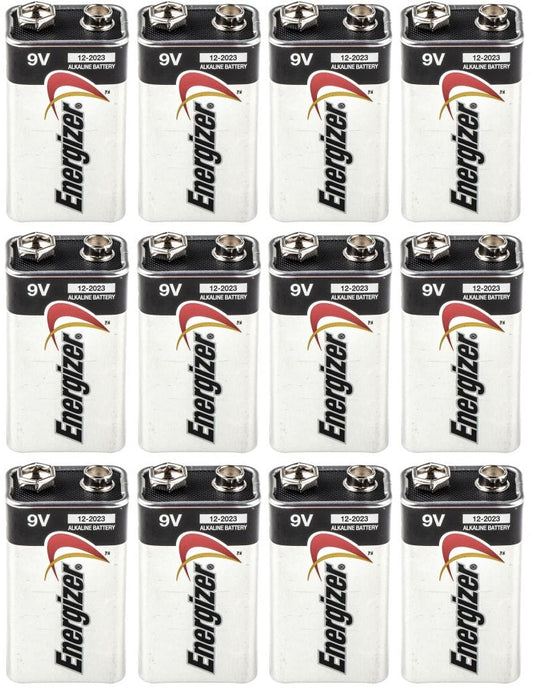 Energizer Max 9V Alkaline Batteries - Pack of 12