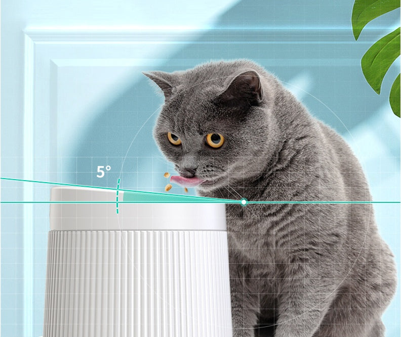 Geometric cat bowl double bowl
