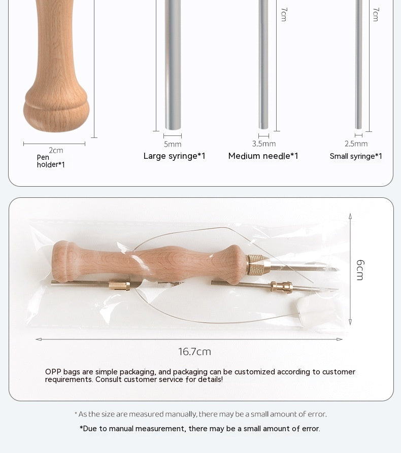Wooden Multi-Needle Punch Needle Tool | DIY Russian Wool Embroidery Kit