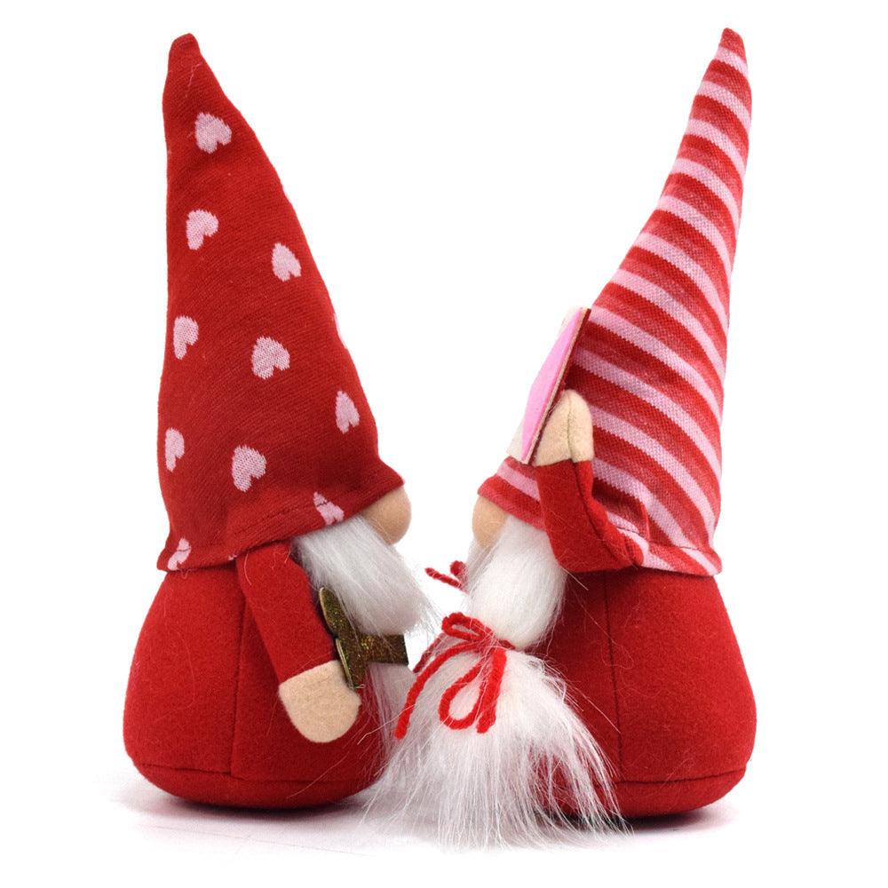 Valentine's Day Faceless Doll Love Envelope Rudolf Valentine's Day Gift Doll Fabric Dwarf