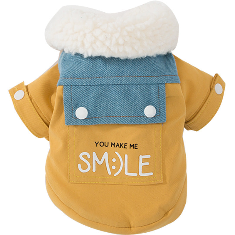 Teddy puppy autumn and winter clothes