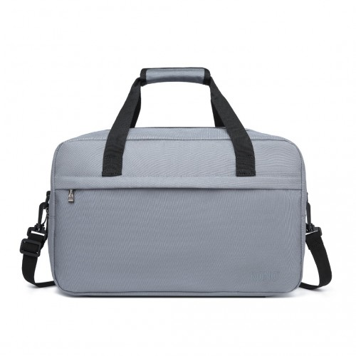 E1960M - Kono Lightweight Multi Purpose Unisex Sports Travel Duffel Bag - Light Grey