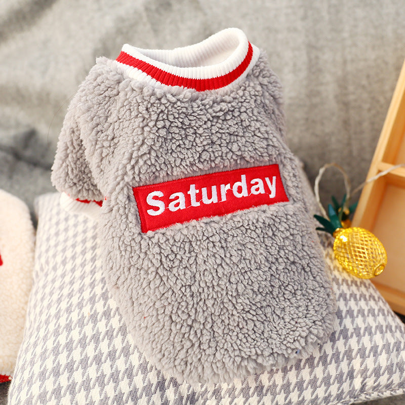 Lamb cashmere crew neck two-legged clothing