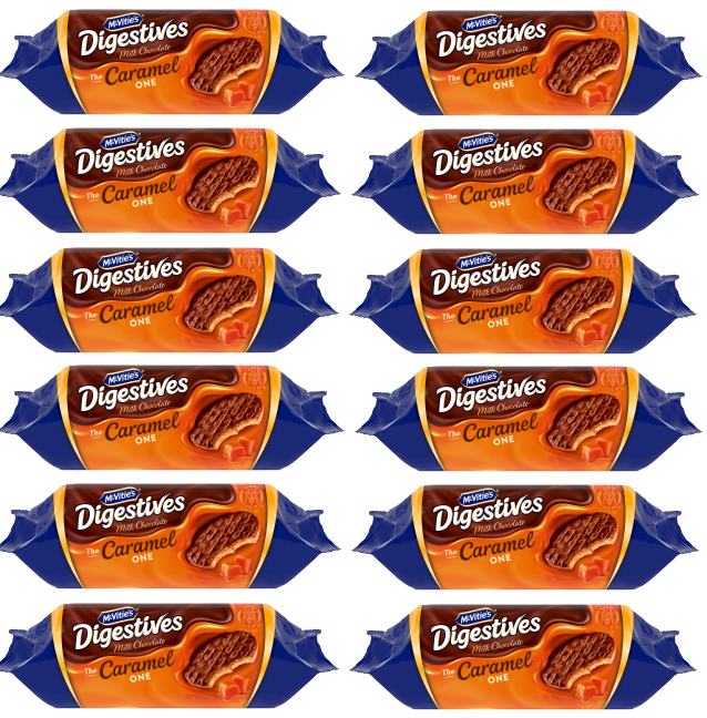 12 x Mcvities Caramel Digestives - 250G