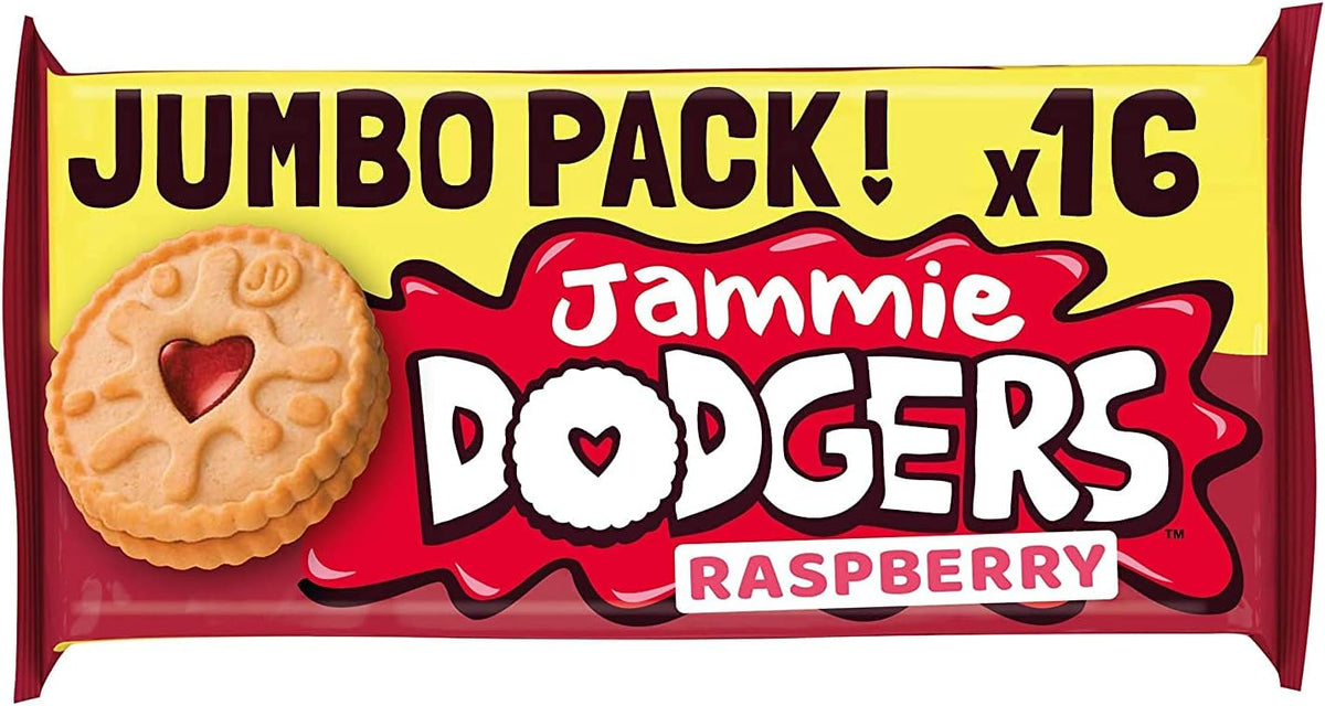 10 x Paquete doble de Burtons Jammie Dodgers (16 unidades) - 280G