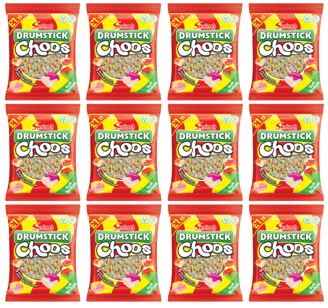 12 x Swizzels Drumstick Choos - 115g