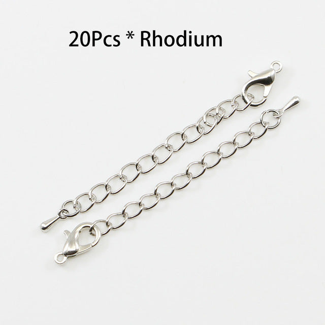 Extended extended tail chain lobster clasp connector