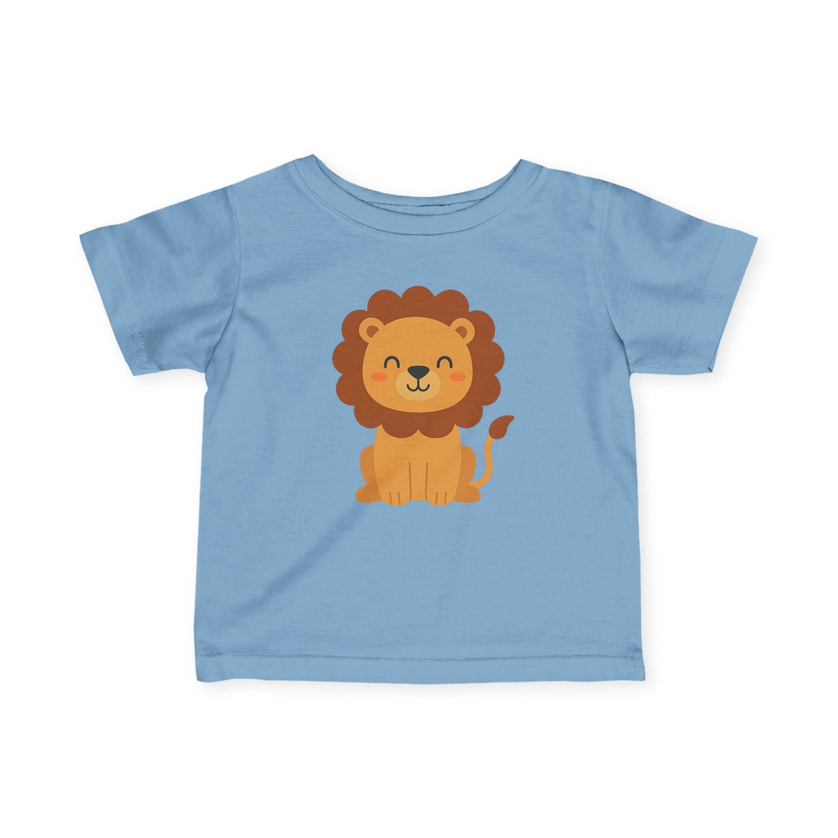Adorable Lion-Themed Infant Fine Jersey Tee, Cute Baby Shirt, Toddler Shirt, Animal Print Tee, Unique Baby Gift, Kid's Apparel