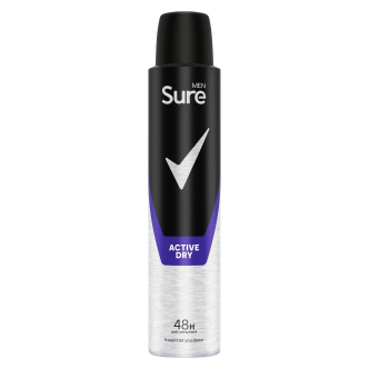 Sure Men Active Dry Antiperspirant 200ml | Pack of 6