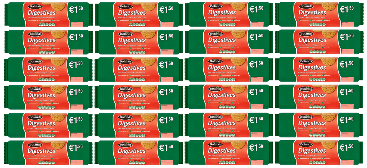 24 x Bolands Traditional Sweetmeal Digestive Biscuits 300G