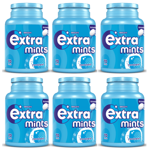 6 X Botella de mentas extra de hierbabuena, 70 unidades