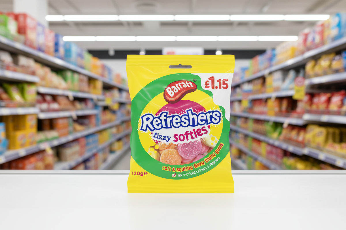 12 X Barratt Refreshers Brause-Softies 120G