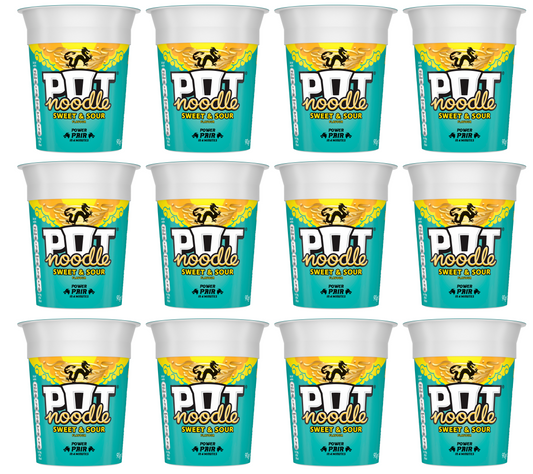 Pot Noodle Chinese Sweet & Sour, 12 x 94g