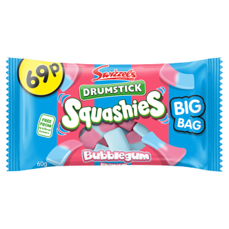 Squashies Drumstick Bubblegum 60g — Paquete a granel de 30 unidades