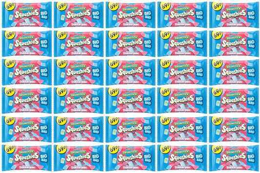 Squashies Drumstick Bubblegum 60g — Großpackung mit 30 Stück