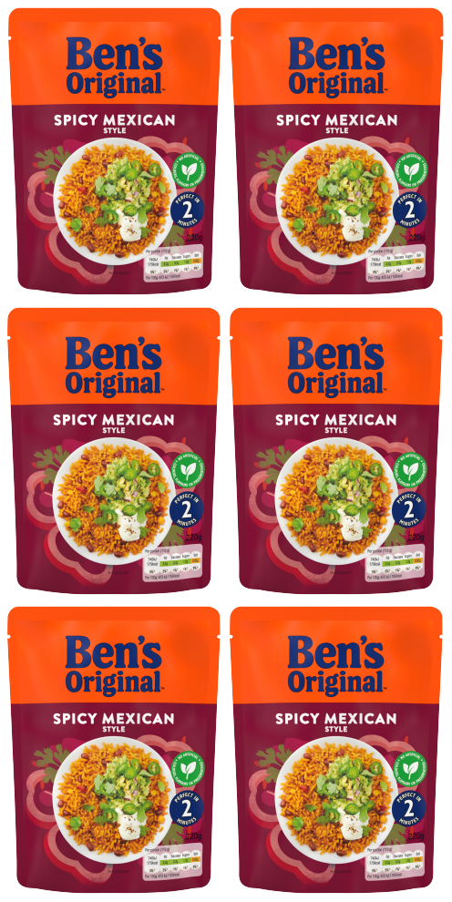 Ben's Original Spicy Mexican Rice 220g – Pack of 6