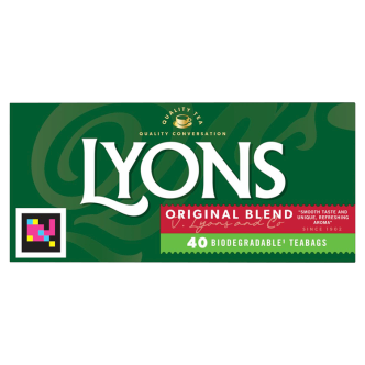 12 x Té Lyons Original 40 unidades - 116G