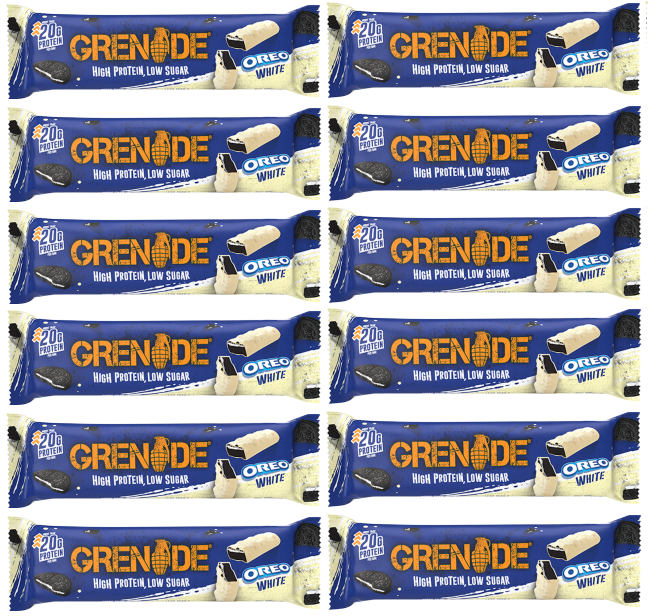 12 X Grenade Carb Killa Bar Oreo Blanco 60GM