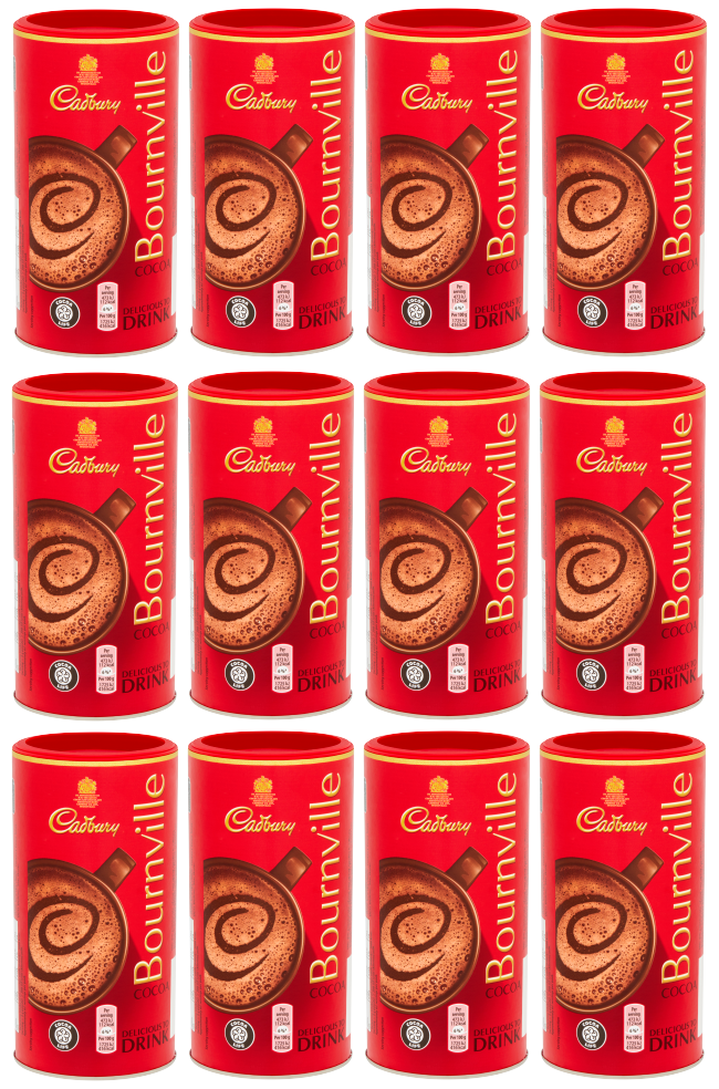 12 x Cadbury Bournville Kakaopulver - 250 g