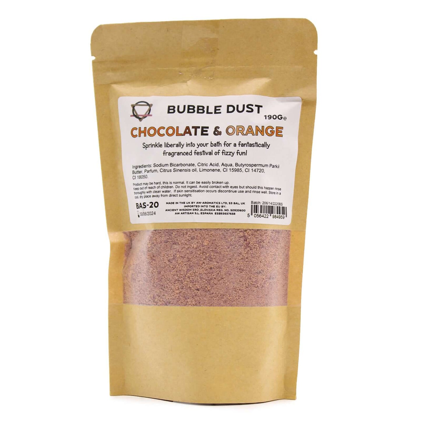 Chocolate & Orange Bath Dust – Indulgent Spa Bath Soak | 190g