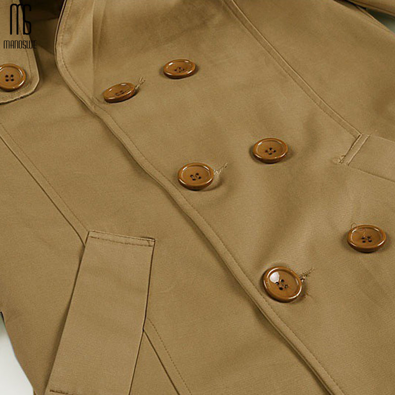 Mid-length men's trench coat