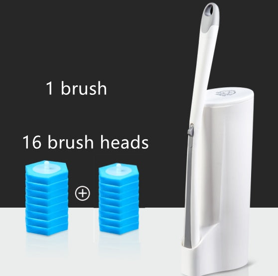 Premium Disposable Toilet Brush Set | Hygienic Deep-Clean System with Replaceable Heads