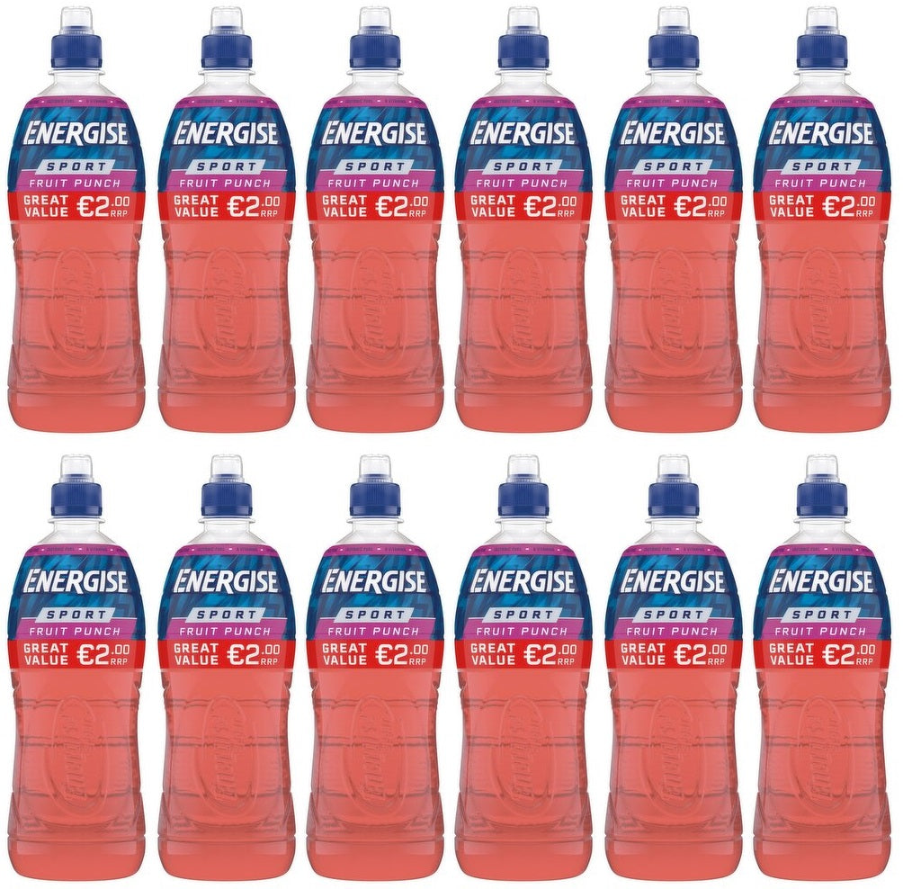 12 x Energise Sport Fruit Punch 750ml