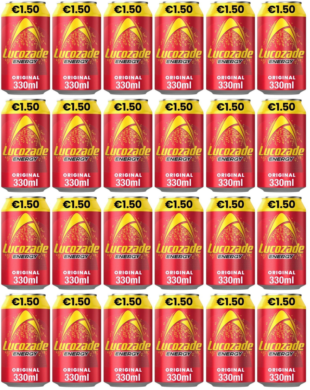 24 x Lucozade Energy Drink Original 330Ml