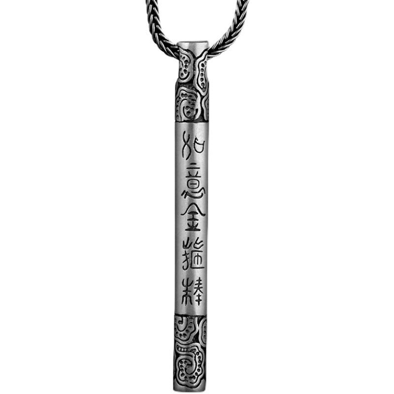 Sterling Silver Men's Pendant Necklace Trendy And Unique