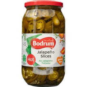 Bodrum Jalepeno Slices (Aci Jalepeno Tursusu) 940 Gr