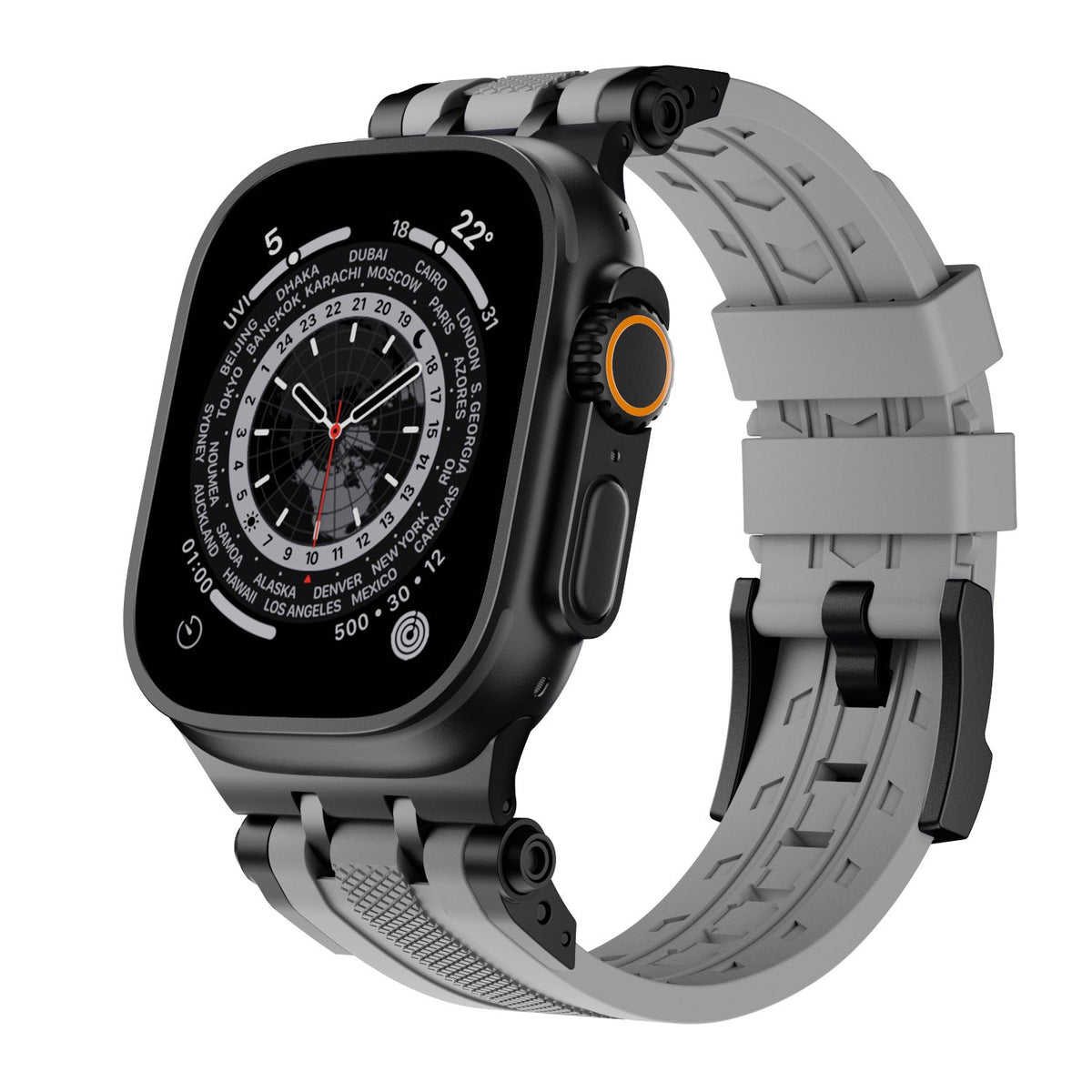 Innovative Connector Fluororubber Watch Strap