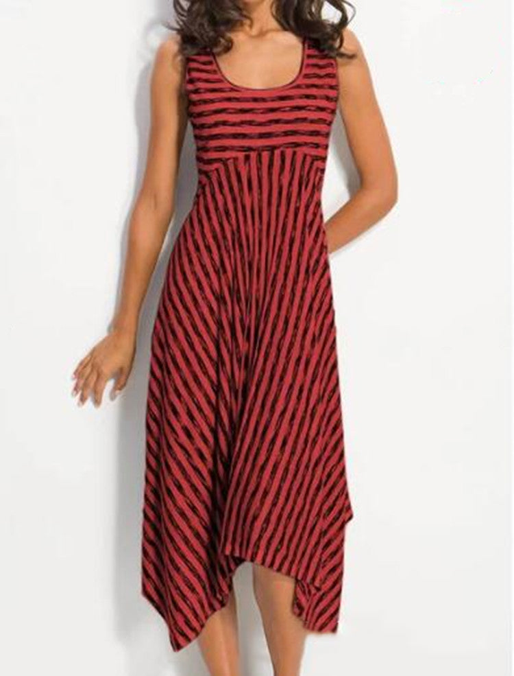 Striped patchwork dress
