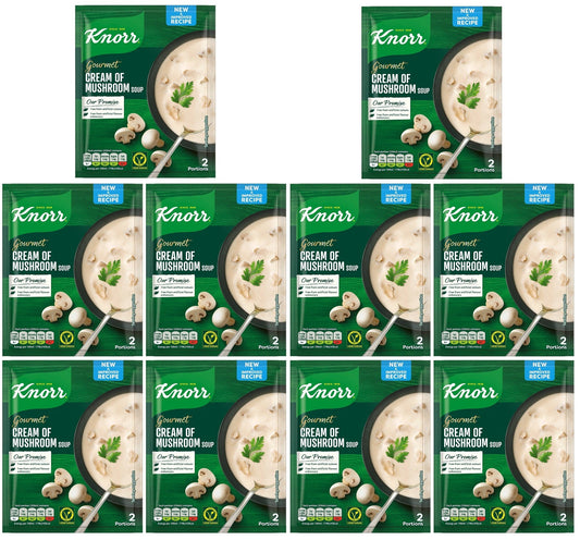 10 x Sopa de Crema de Champiñones Knorr 48g
