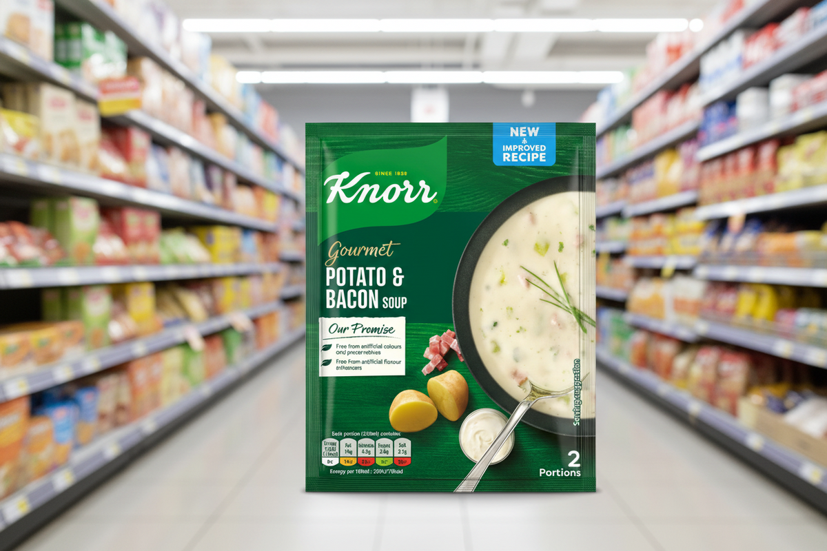 8 x Sopa de patata y beicon Knorr 70 g