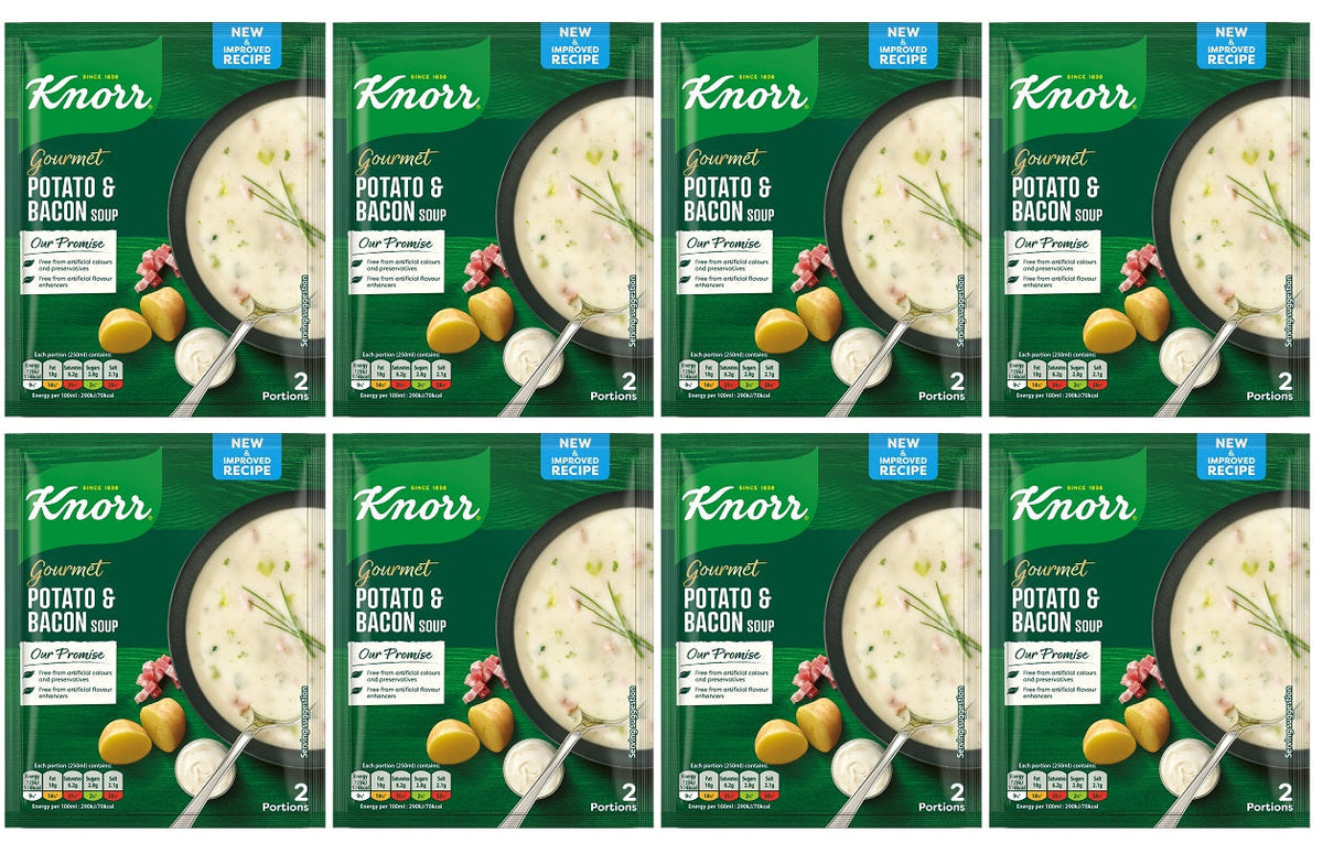 8 x Sopa de patata y beicon Knorr 70 g
