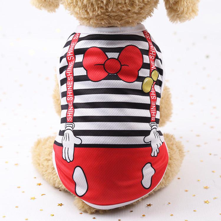 Summer thin pet cartoon clothes