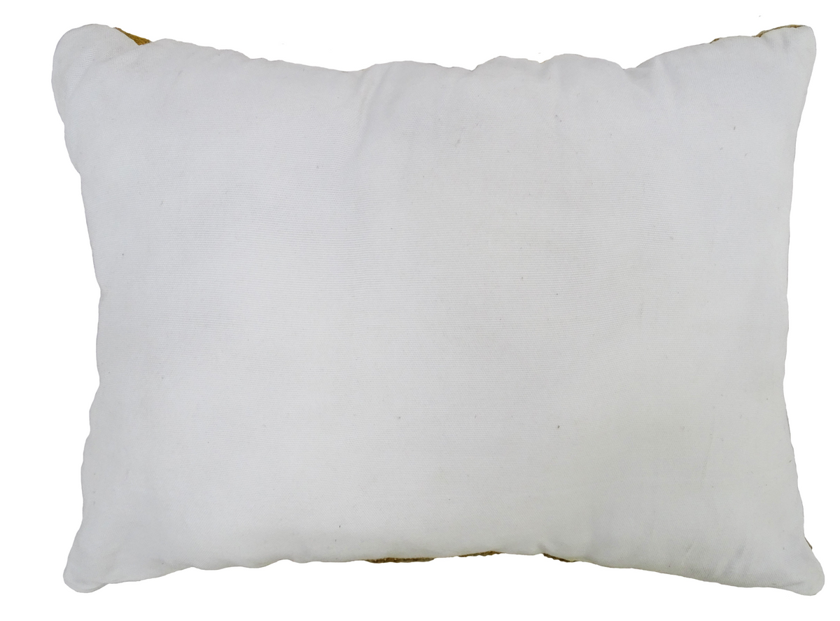 Striped Blue Decorative Outdoor Pillow 14"x20"