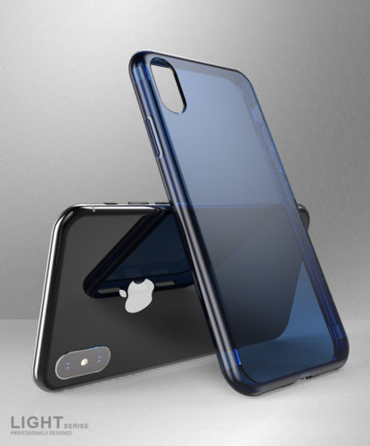 Dux Ducis Light Series Blue Case - For iPhone X