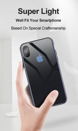 Dux Ducis Light Series Blue Case - For iPhone X