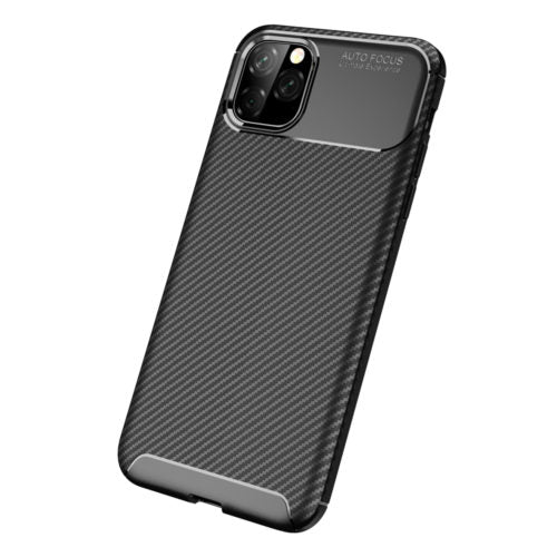 Carbon Fibre TPU Black Case - For iPhone 11 Pro