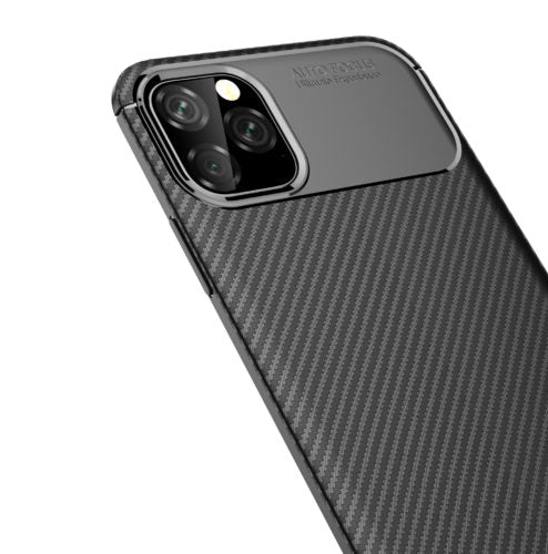 Carbon Fibre TPU Black Case - For iPhone 11 Pro