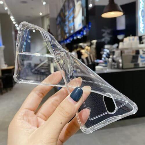 Soft TPU Clear Case With Card Slot - For Samsung S21 Ultra